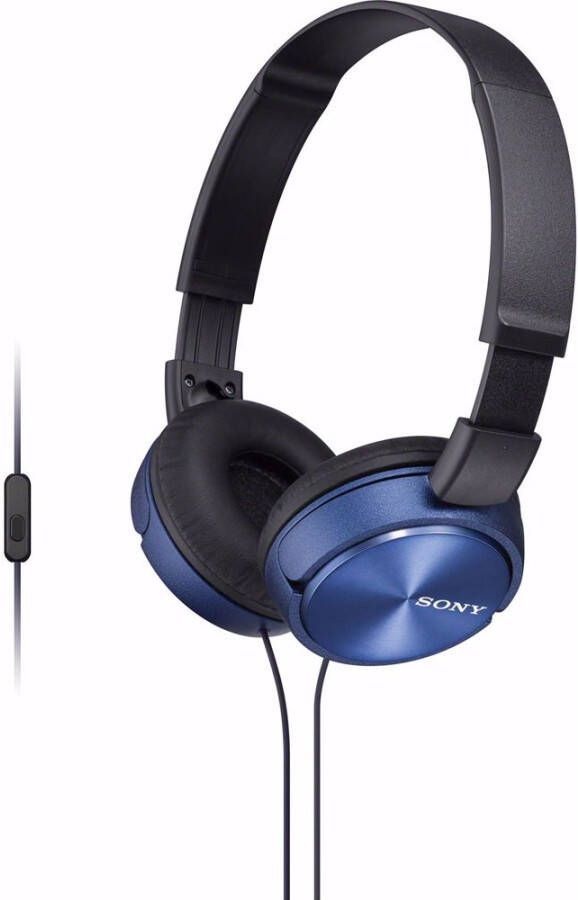 Sony MDRZX310APL opvouwbare hoofdtelefoon met microfoon blauw online kopen