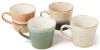 HKliving Cappuccino mok Virgo 70's keramiek set van 4 online kopen