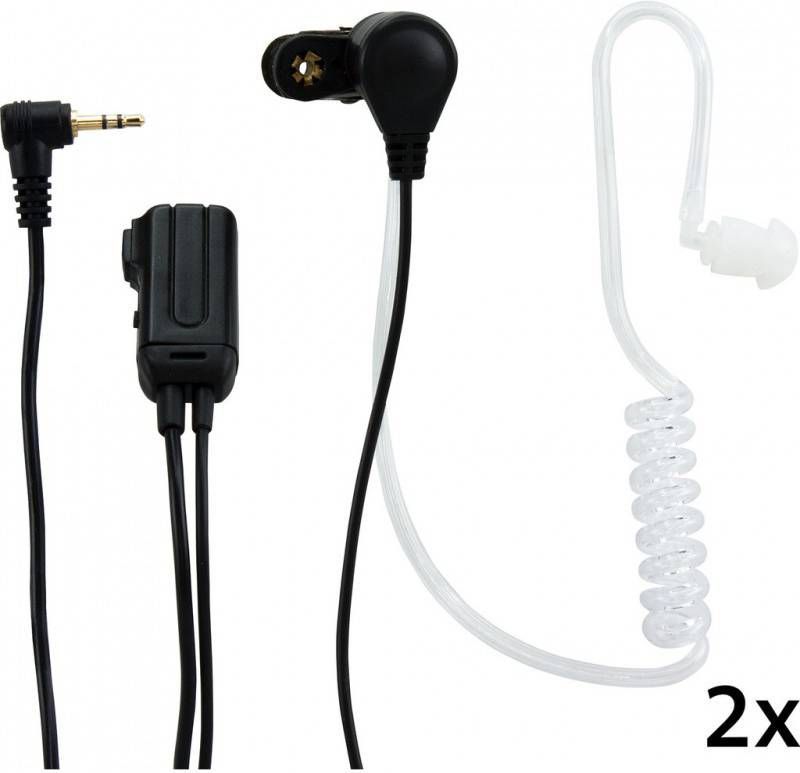 Alecto Frh 10 Duo Airtube Headset Walkie Talkie, 2 Pack, Zwart online kopen