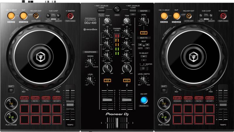 Pioneer DDJ 400 DJ controller 2 kanalen zwart online kopen
