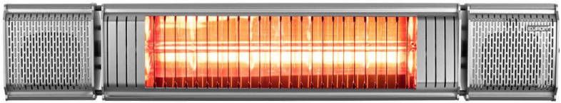EUROM 334586 Heat&amp, Beat Elektrische Terrasverwarmer Antraciet 2000W 740 x 130 x 135mm online kopen