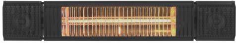EUROM Heat&amp, Beat Elektrische Terrasverwarmer Zwart 2000W 740 x 130 x 135mm online kopen