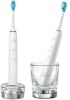 Philips Sonicare Elektrische tandenborstel HX9914/55 DiamondClean Premium ultrasone tandenborstel, set van 2 inclusief oplaadglas online kopen