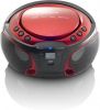 Lenco SCD 650PK Draagbare FM Radio CD/MP3/USB microfoon en licht effecten Roze online kopen