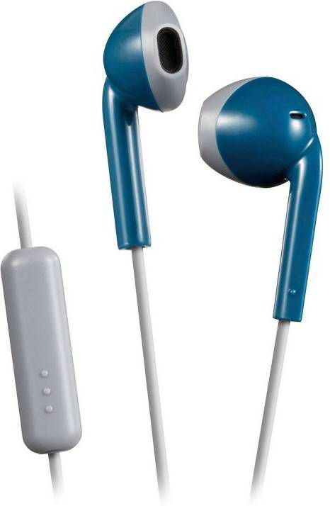 JVC Hoofdtelefoon In ear + Microfoon Blauw grijs Ha f19m online kopen