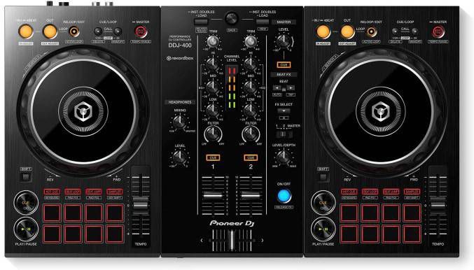 Pioneer DDJ 400 DJ controller 2 kanalen zwart online kopen